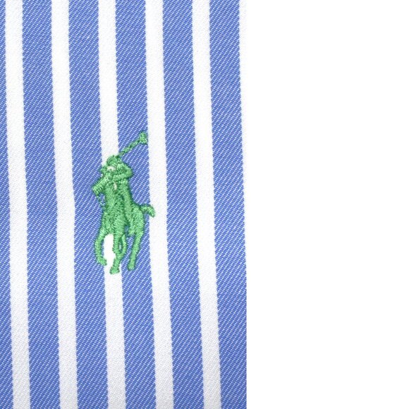 POLO RALPH LAUREN REGULAR FIT 100% COTTON SHIRT BLUE STRIPE X-LARGE, XL - Picture 1 of 4
